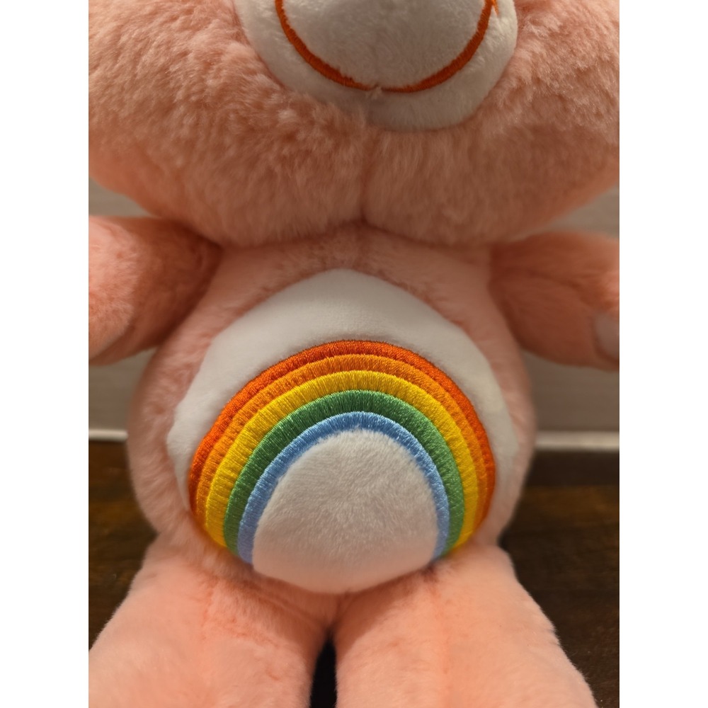 Care Bears Cheer Bear Plush 14" Pink Rainbow Just Play Stuffed Animal Toy - Picture 3 of 7